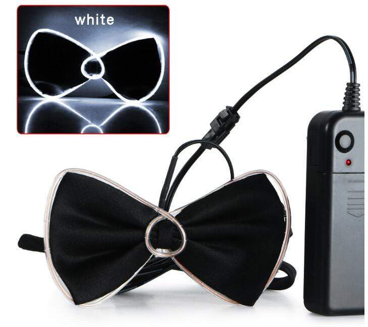 Gadget Gerbil White LED Bow Tie