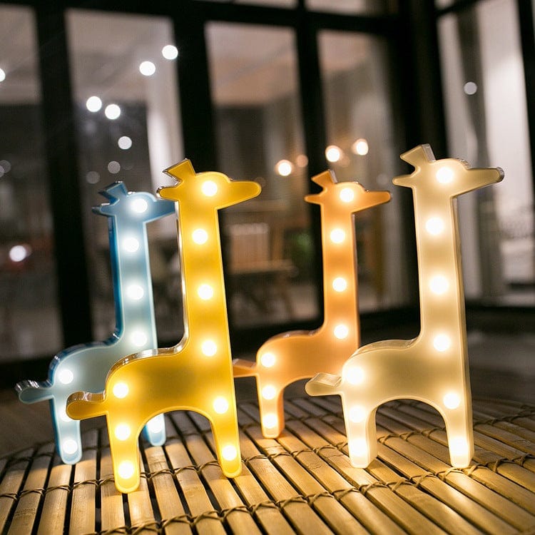 Gadget Gerbil White LED Giraffe Table Light