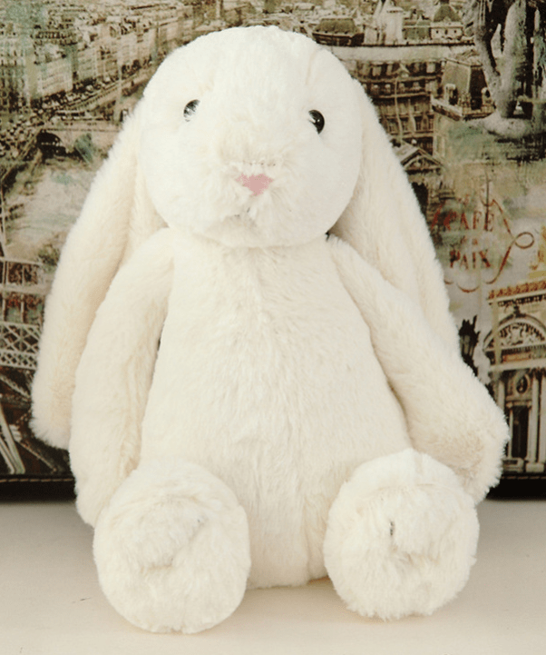 Gadget Gerbil White Long Eared Rabbit Plush Toy