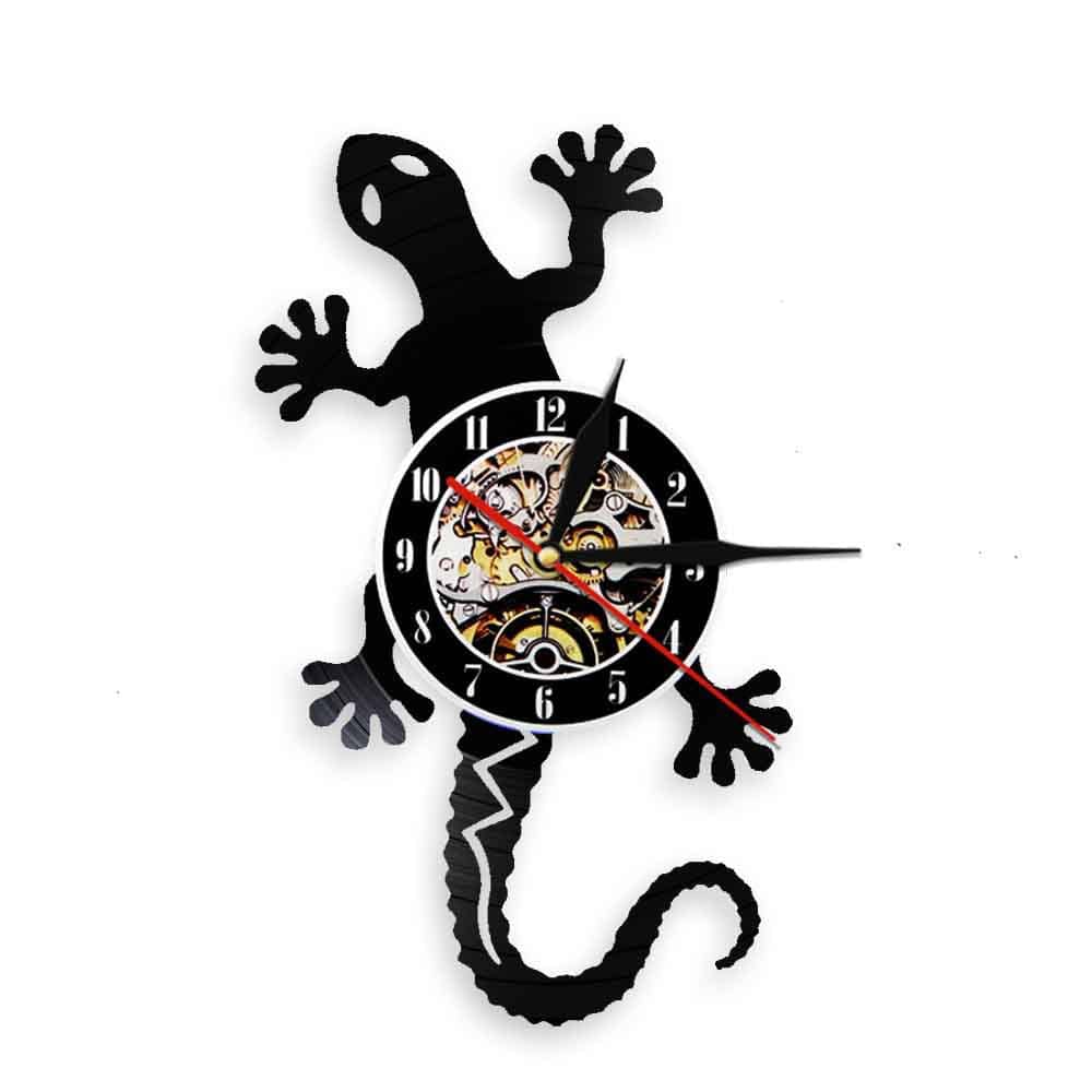 Gadget Gerbil Without light Vinyl Record Lizard Wall Clock