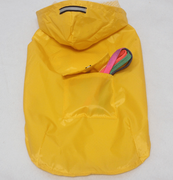 Gadget Gerbil yellow / 2L Dog Raincoat With Hood