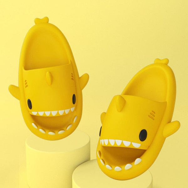 Gadget Gerbil Yellow / 36or37 Children's Slippers Tide Indoor And Outdoor Funny Shark Slippers