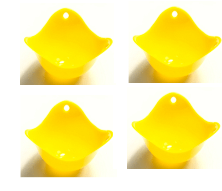 Gadget Gerbil Yellow / 4 pack Silicone Egg Poacher Cups