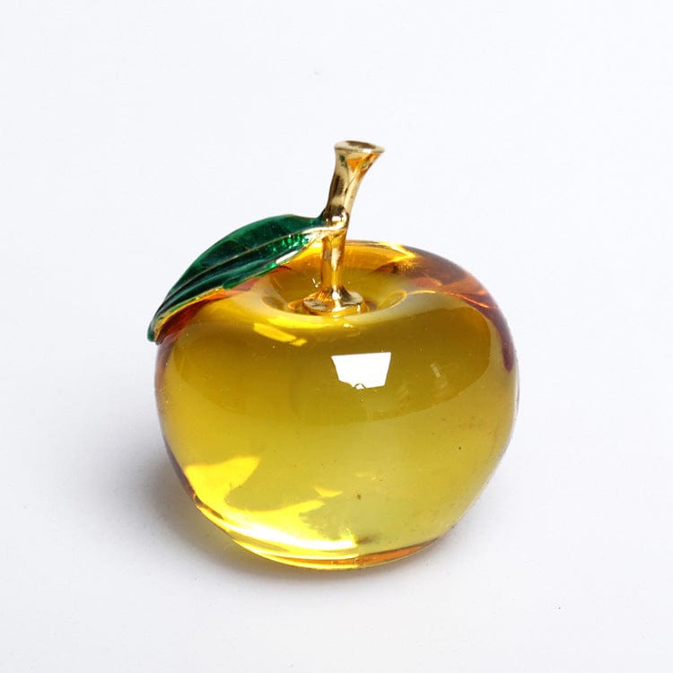 Gadget Gerbil Yellow / 50mm Apple Shaped Crystal Quartz