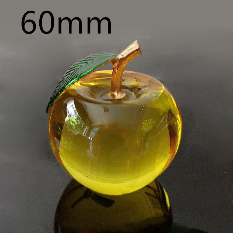 Gadget Gerbil Yellow / 60mm Apple Shaped Crystal Quartz