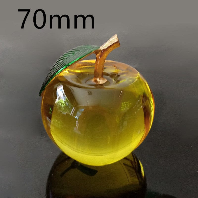 Gadget Gerbil Yellow / 70mm Apple Shaped Crystal Quartz