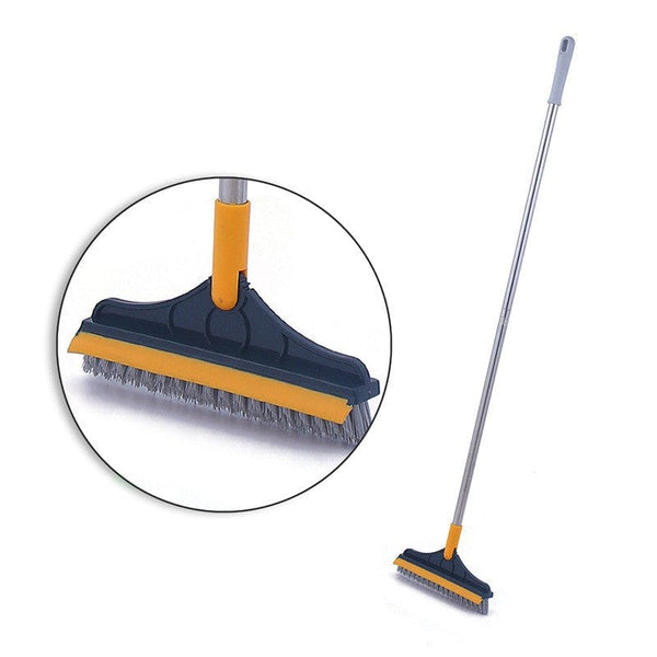 Gadget Gerbil Yellow and Black Floor Gap Cleaning Bristles Broom