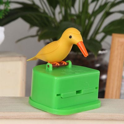 Gadget Gerbil Yellow bird Woodpecker Tooth Dispenser