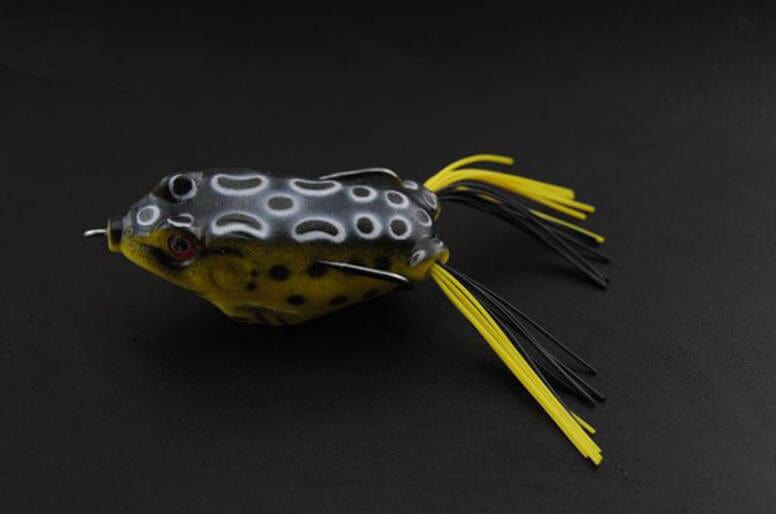 Gadget Gerbil Yellow black / 1pc Frog Shaped Fishing Lure
