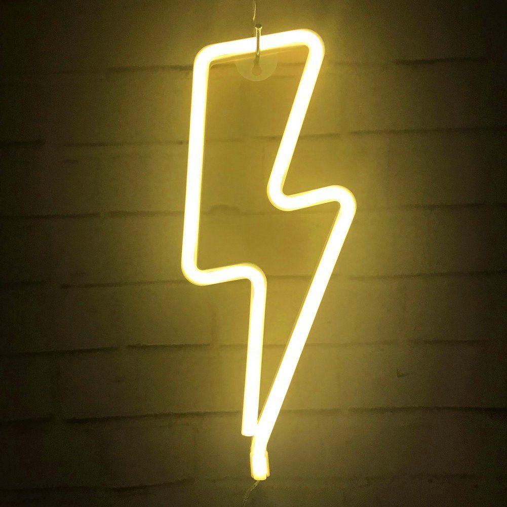 Gadget Gerbil Yellow Lightening Neon Sign