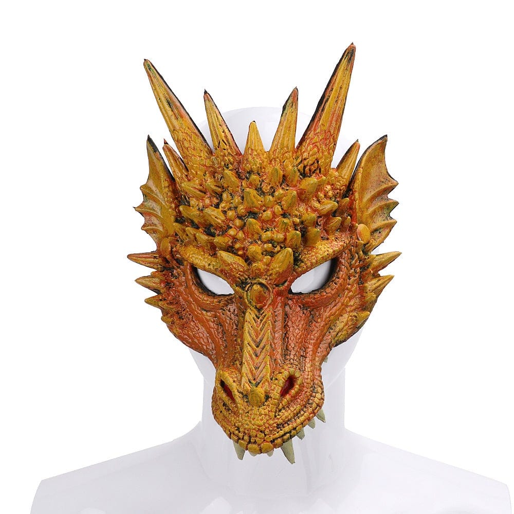 Gadget Gerbil Yellow Party PU Foam 3D Animal Dragon Mask
