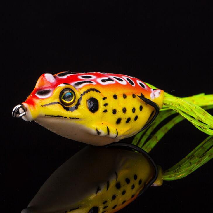 Gadget Gerbil Yellow red / 10pcs Frog Shaped Fishing Lure