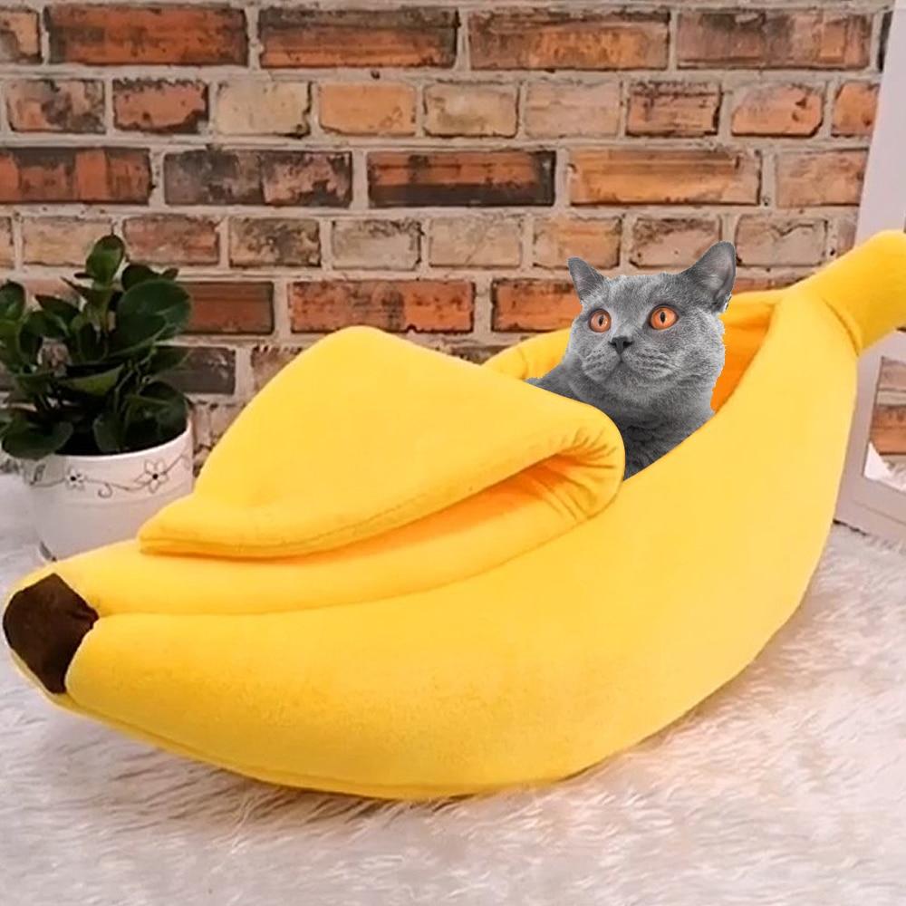 Gadget Gerbil Yellow / Small Small Banana Cat Bed