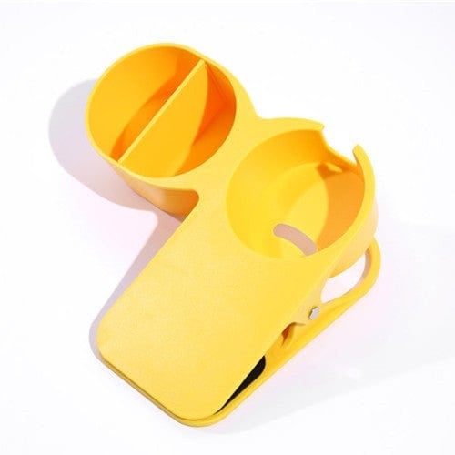 Gadget Gerbil Yellow Table Top Storage Cup Clip Multifunctional Cup Holder